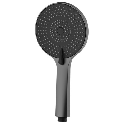 Ručná masážna sprcha, 3 režimy sprchovania, silikónové trysky, priemer 120 mm, ABS/gun metal