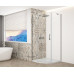 TRINITY CHROME štvrťkruhový sprchový kút 900x900 mm, číre sklo, ľavý