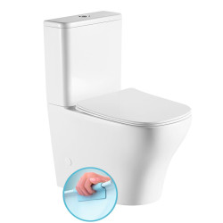 BELLO RIMLESS WC kombi, spodný/zadný odpad, biela