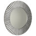 Okrúhle zrkadlo PRIDE v ráme ø 90 cm, strieborné