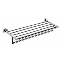 X-ROUND polička na uteráky s hrazdou 650x215x110mm, chróm (104205072)