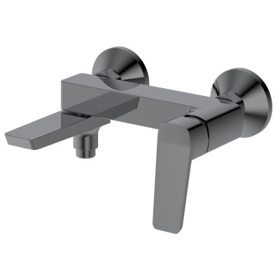 FLERY nástenná vaňová/sprchová batéria, otočné rameno, gun metal