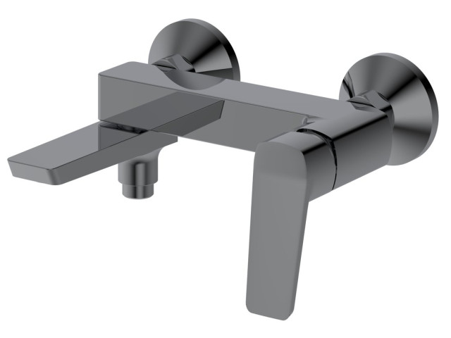 FLERY nástenná vaňová/sprchová batéria, otočné rameno, gun metal