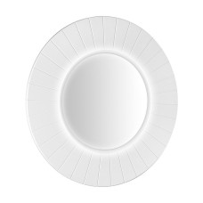 LUMIRO STRIP okrúhle zrkadlo s LED osvetlením v ráme ø 75 cm, matná biela LUMIRO STRIP okrúhle zrkadlo s LED osvetlením v ráme ø 75 cm, matná biela