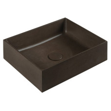FORMIGO betónové umývadlo, 47,5x13x36,5 cm, tmavo hnedá