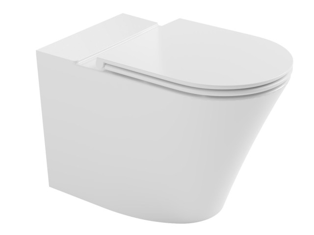 FEIN WC kombi misa, bez okraja, 61 x 36 cm, spodný/zadný odtok, biela