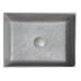 FORMIGO betónové umývadlo, 47,5x13x36,5 cm, strieborná