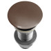 Odtok umývadla 5/4", click-clack, betónová zátka, 10-80 mm, tmavohnedá pololesklá