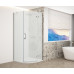 TRINITY CHROME štvrťkruhový sprchový kút 900x900 mm, matné sklo, pravý