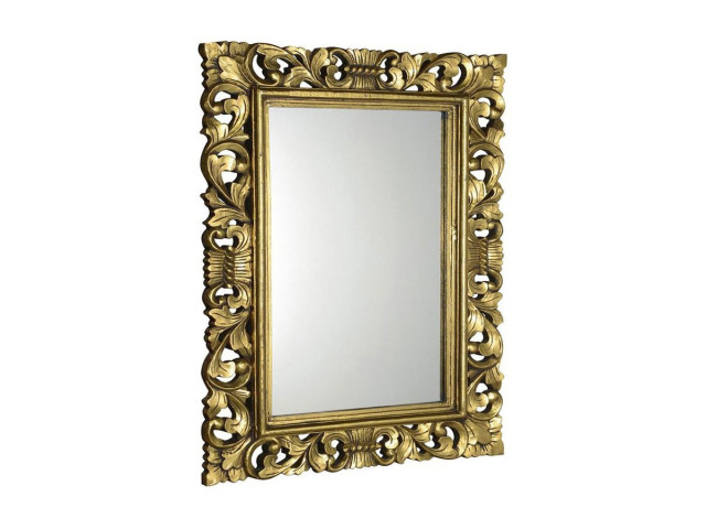 SCULE zrkadlo v ráme, 70x100cm, zlatá