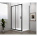 EASY BLACK obdélníkový sprchový kout 1300x700mm, čiré sklo L/P varianta