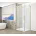 Štvorcový sprchový kút TRINITY GOLD MATT 800x800 mm, matné sklo, ľavý