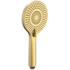 Ručná masážna sprcha, 3 režimy sprchovania, priemer 120 mm, ABS/zlato mat