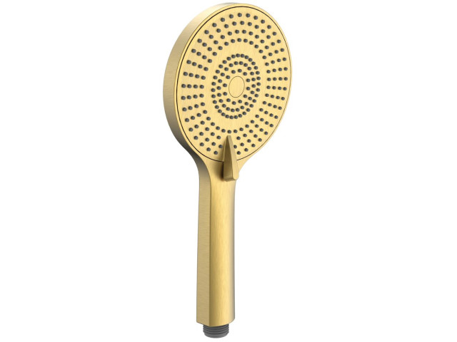 Ručná masážna sprcha, 3 režimy sprchovania, priemer 120 mm, ABS/zlato mat