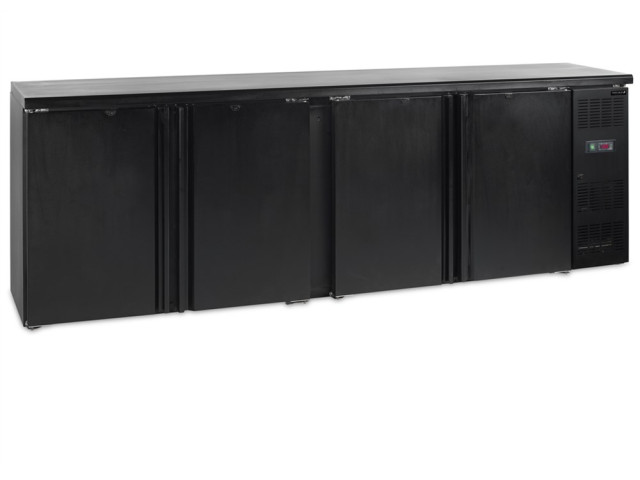 Minibar, plné výklopné dvere, čierny TEFCOLD CBC 410