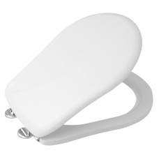 RETRO Soft Close toaletné sedadlo, biele/chrómové