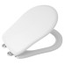 RETRO Soft Close toaletné sedadlo, biele/chrómové