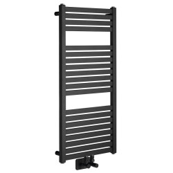 TONDI vykurovacie teleso rovné 450x970 mm, stredové pripojenie, čierna mat