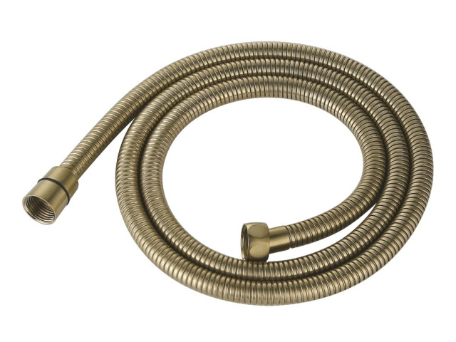 Kovová sprchová hadica POWERFLEX, 150 cm, matná zlatá