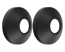 Rozety 68/26 mm, výška 25 mm, kónická, čierna, pár