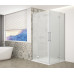 Štvorcový sprchový kút TRINITY CHROME 1100x1100mm, rohový vstup, matné sklo