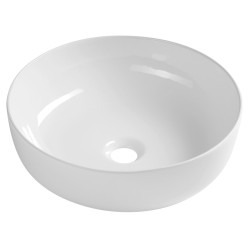 Keramická umývadlová misa RONDEA na dosku Ø 41 cm, biela
