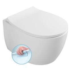 SENTIMENTI závesná WC misa, Rimless, 51x36 cm, biela (smartFixPlus)