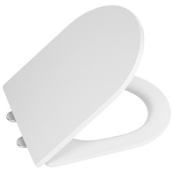 Toaletné sedadlo GERRY, SLIM, Soft Close, Easy Take, biele