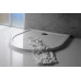 ISA 100 sprchová vanička z liateho mramoru, polkruh 100x100x4cm, biela