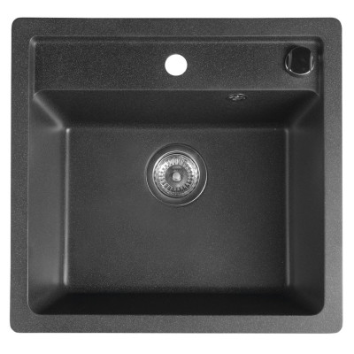 Drez granitový vstavaný mono, 53x50 cm, čierna Drez granitový vstavaný mono, 53x50 cm, čierna
