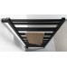METRO SPACE vykurovacie teleso 550x1430 mm, do priestoru, čierna mat