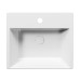 KUBE X keramické umývadlo polozápustné 55x47 cm, biela ExtraGlaze