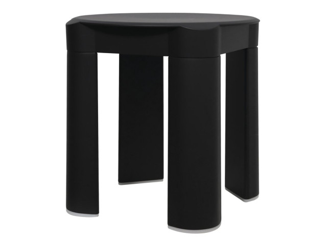 COLORED kúpeľňová stolička 37x39x37cm, ABS, čierna mat