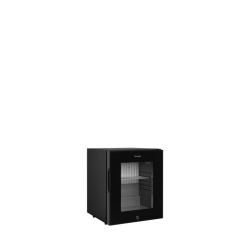 Minibar s presklenými dvierkami, čierna TM33G
