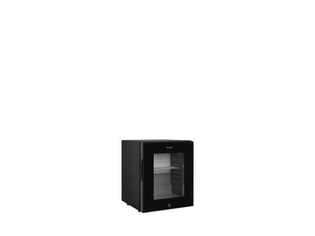 Minibar s presklenými dvierkami, čierna TM33G