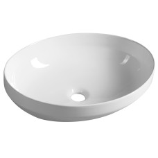 Keramické umývadlo na dosku 50,5x37 cm, biele
