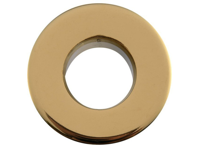 Kovová krytka prepadu umývadla, 30 mm, zlato
