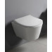 AVVA SHORT závesná WC misa, bez ráfika, 35,5x49cm, biela