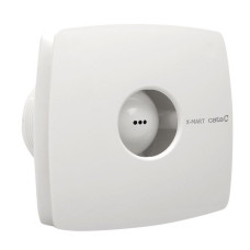 X-MART 10T kúpeľňový ventilátor axiálny s časovačom, 15W, potrubia 100mm, biela