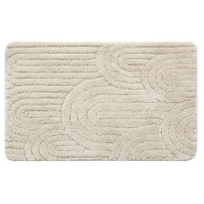 Kúpeľňová rohož RIST, 50 x 80 cm, 100 % polyester, protišmyková, ecru