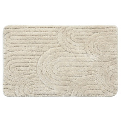 Kúpeľňová rohož RIST, 50 x 80 cm, 100 % polyester, protišmyková, ecru
