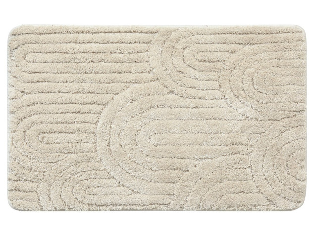 Kúpeľňová rohož RIST, 50 x 80 cm, 100 % polyester, protišmyková, ecru