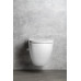 INFINITY závesná WC misa Rimless, integrovaný ventil a bidet. spŕška, 36,5x53 cm, biela