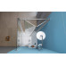 EASY LINE obdĺžnikový sprchovací kút 900x1000mm, skladacie dvere, L / P variant, číre sklo