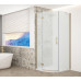 TRINITY GOLD MATT štvrťkruhový sprchový kút 900x900 mm, matné sklo, ľavý