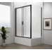 Obdĺžnikový sprchový kút DEEP BLACK 1200x900mm L/P variant, číre sklo