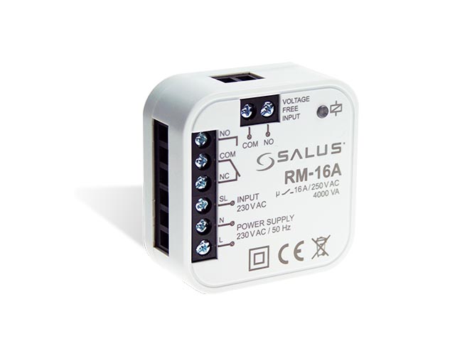 SALUS RM-16A - Pomocný reléový modul