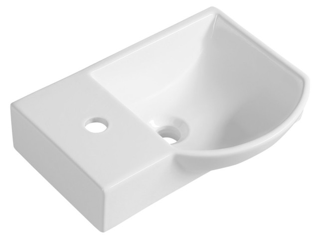 LITOS keramické umývadielko ľavej, 45x32 cm, biela