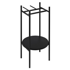 PUNO podstavec pre okrúhle umývadlá 375x830x448xmm, čierny