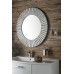 Okrúhle zrkadlo PRIDE v ráme ø 90 cm, strieborné